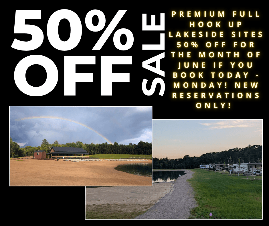 50% Off Lakeside Sites